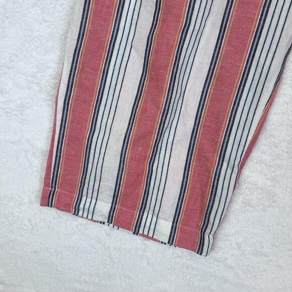 Tommy Hilfiger Linen Blend Pants Women’s Size XL Belt Pockets Beach - Picture 6 of 13